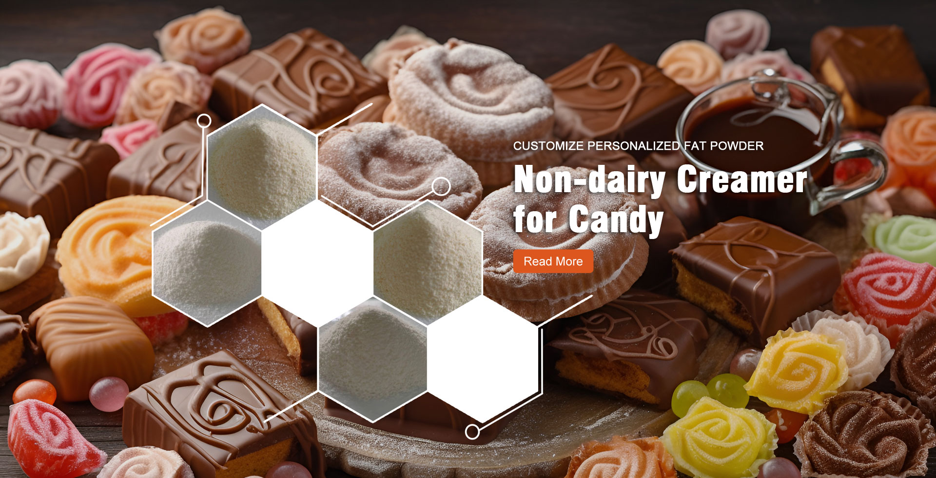 Crémier non laitier pour fabricant de bonbons